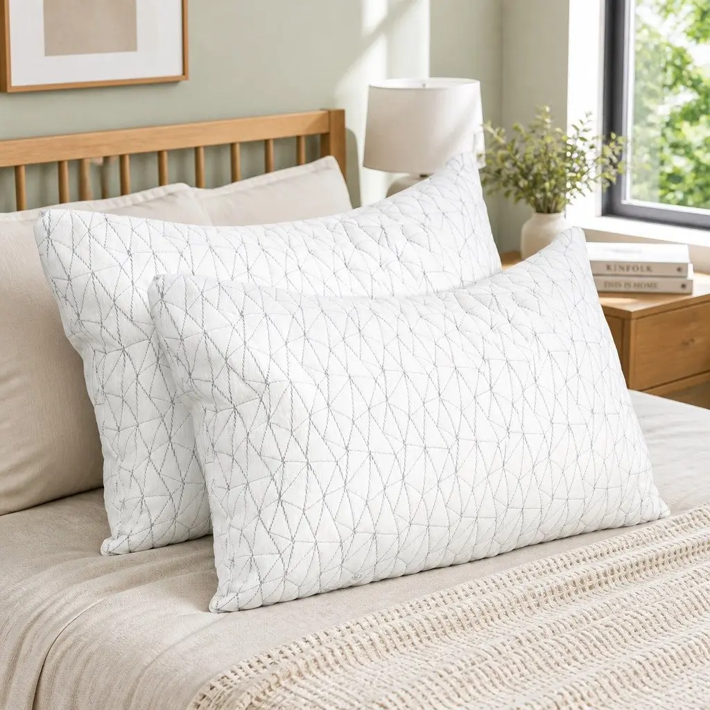 King Size Memory Foam Pillows Twin Pack