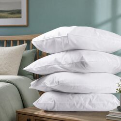 4 Pack King Size Bed Pillows - Medium & Firm Set