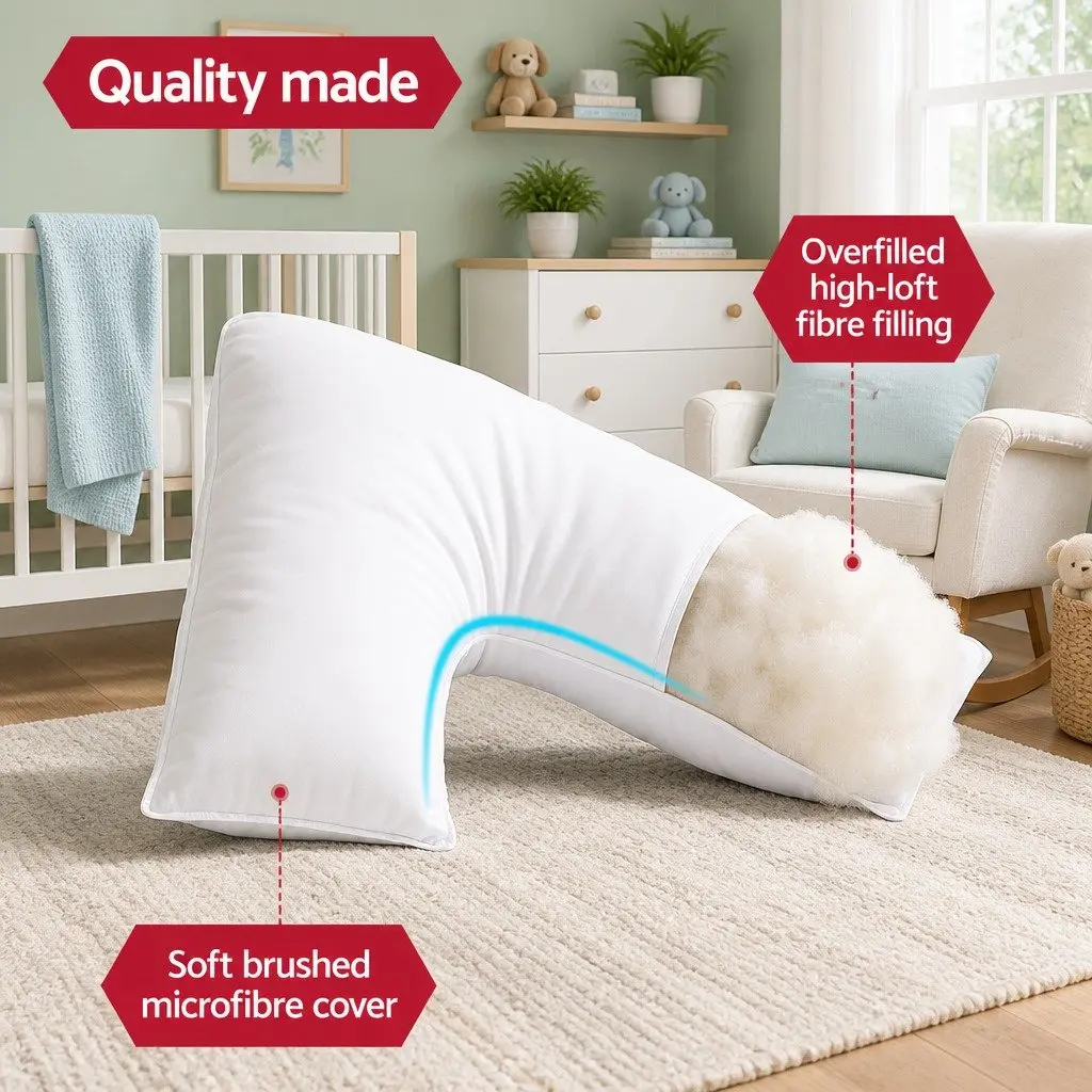 V Shape Body Pillow for Ergonomic Support