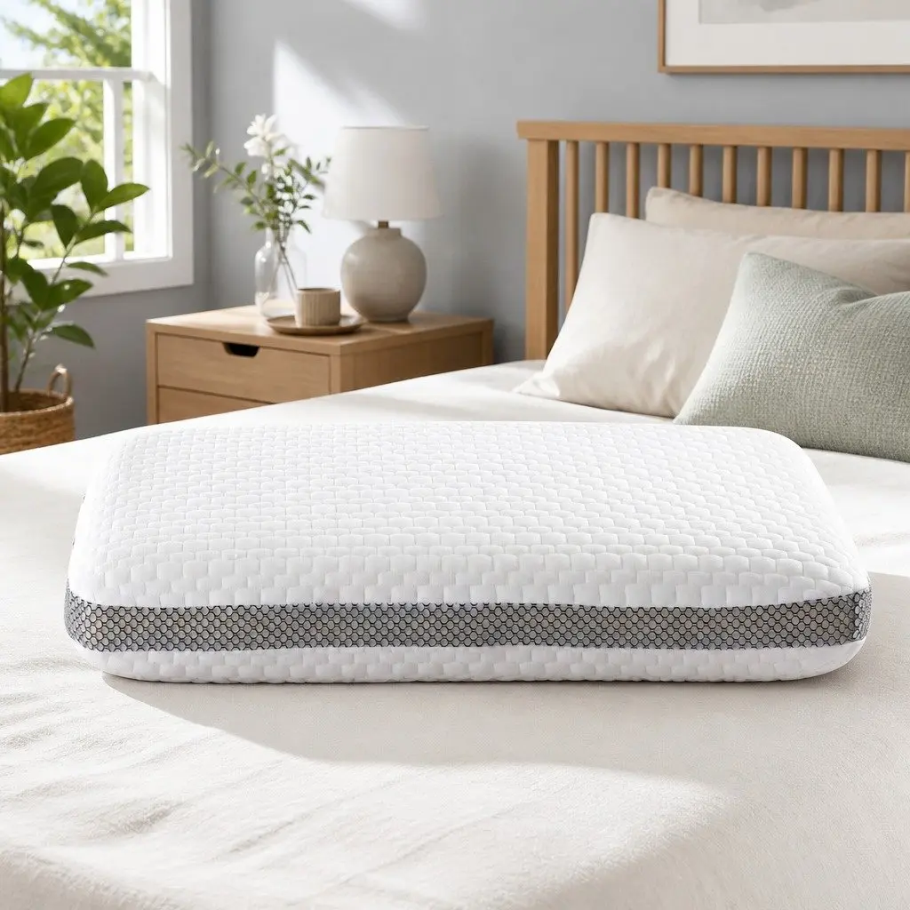 Contoured Memory Foam Pillow for Neck Support