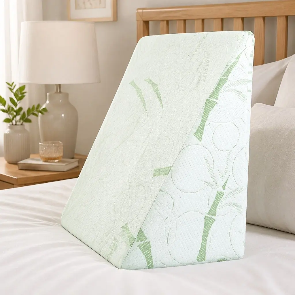 Back Support Wedge Pillow with Cool Gel Memory Foam