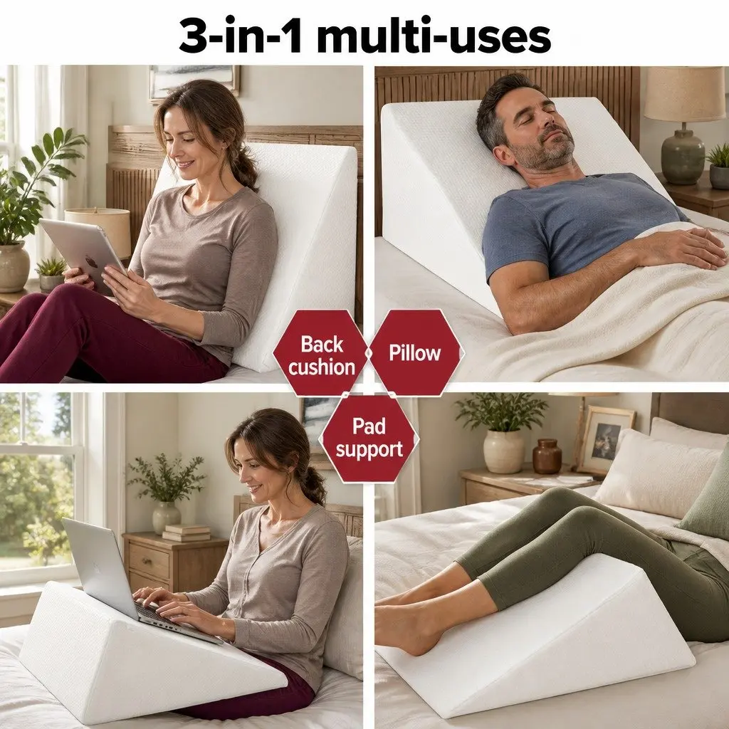 Bed Wedge Support Pillow for Elevation and Comfort