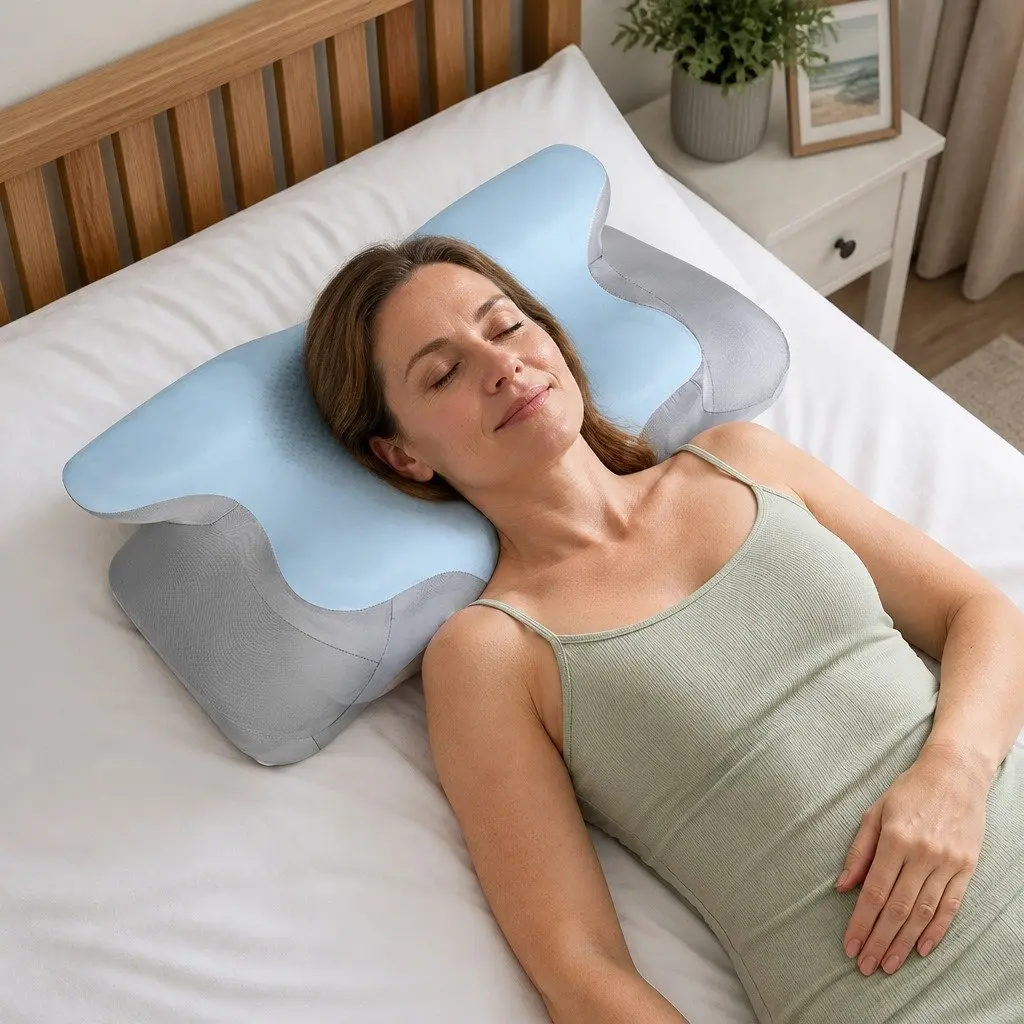 Ergonomic Memory Foam Contour Pillow for Neck Support