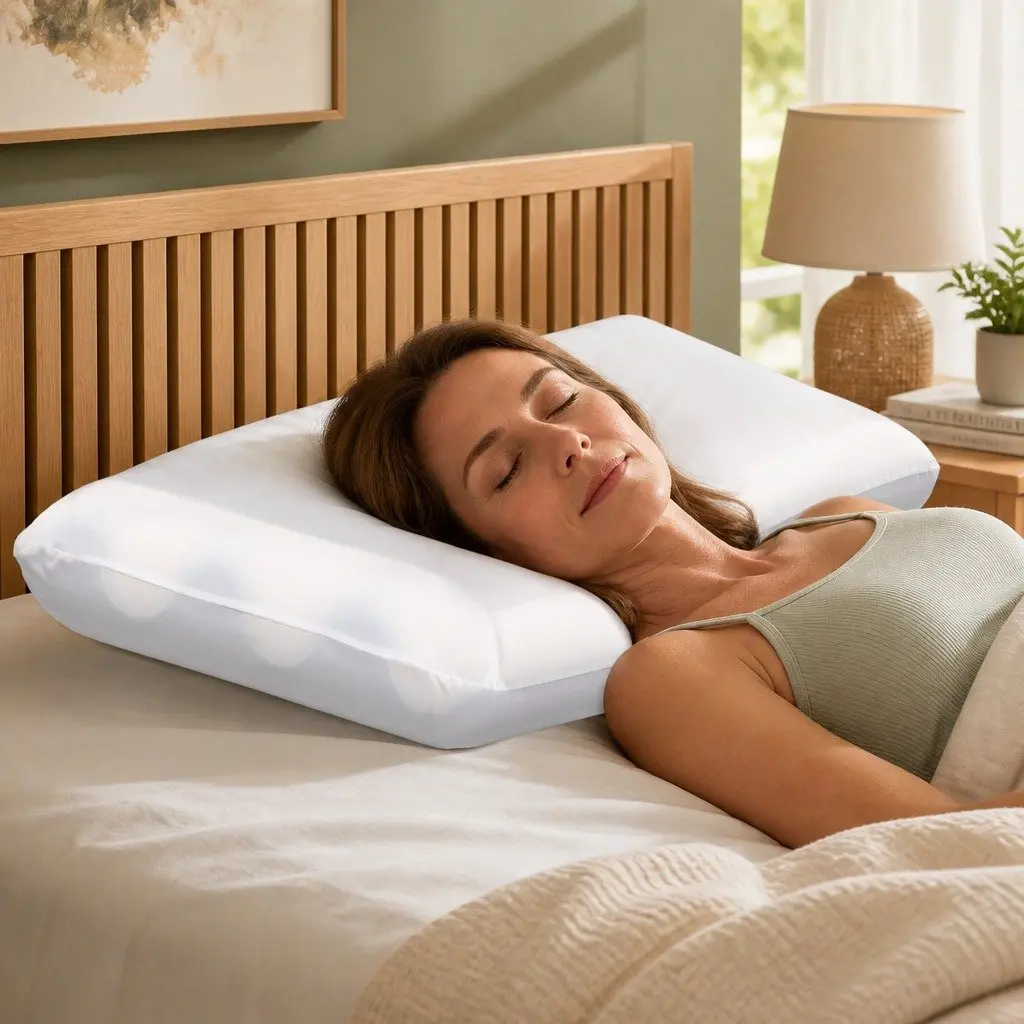 Ergonomic Memory Foam Pillow for Neck and Shoulders