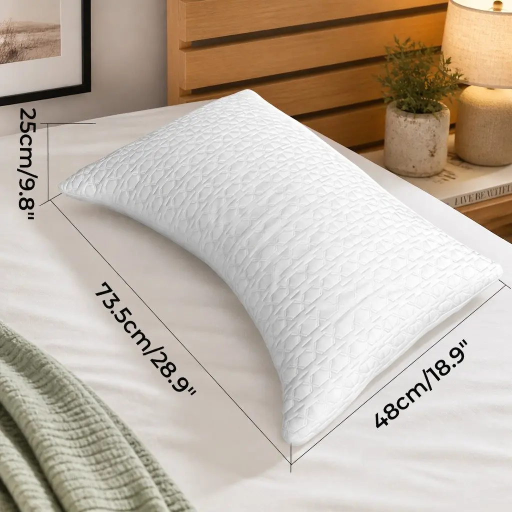 Cooling Memory Foam Pillow for Neck Pain Relief