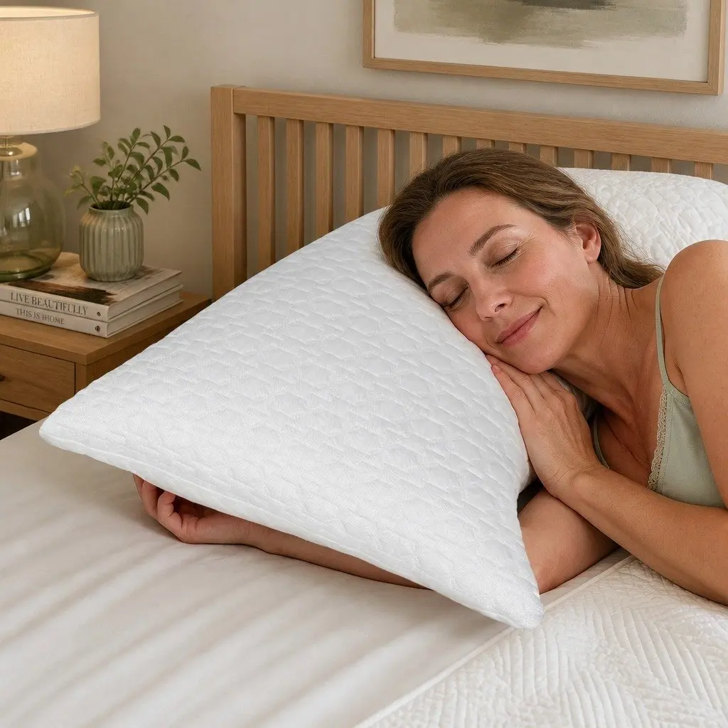 Cooling Memory Foam Pillow for Neck Pain Relief