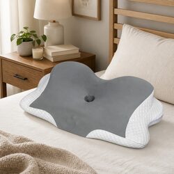 Ergonomic Memory Foam Neck Pillow for Sleep Support