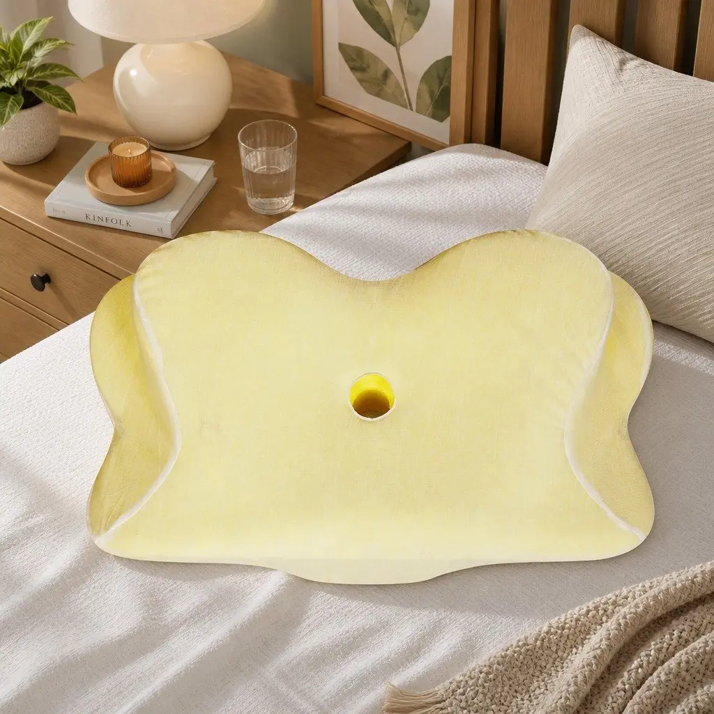 Ergonomic Memory Foam Neck Pillow for Sleep Support