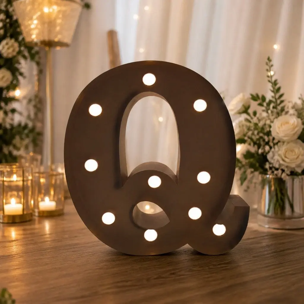 LED Metal Letter Lights for Events