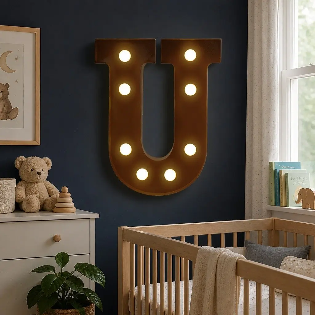 LED Metal Letter Lights Free Standing Marquee Alphabet Numbers