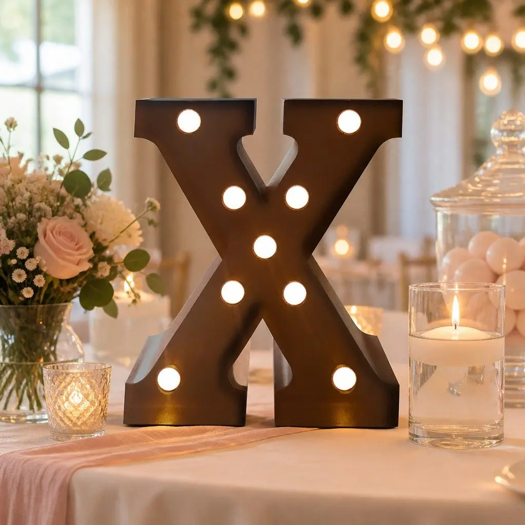 LED Metal Letter Lights for Events