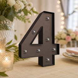 Durable LED Metal Number Light for Events and Decor