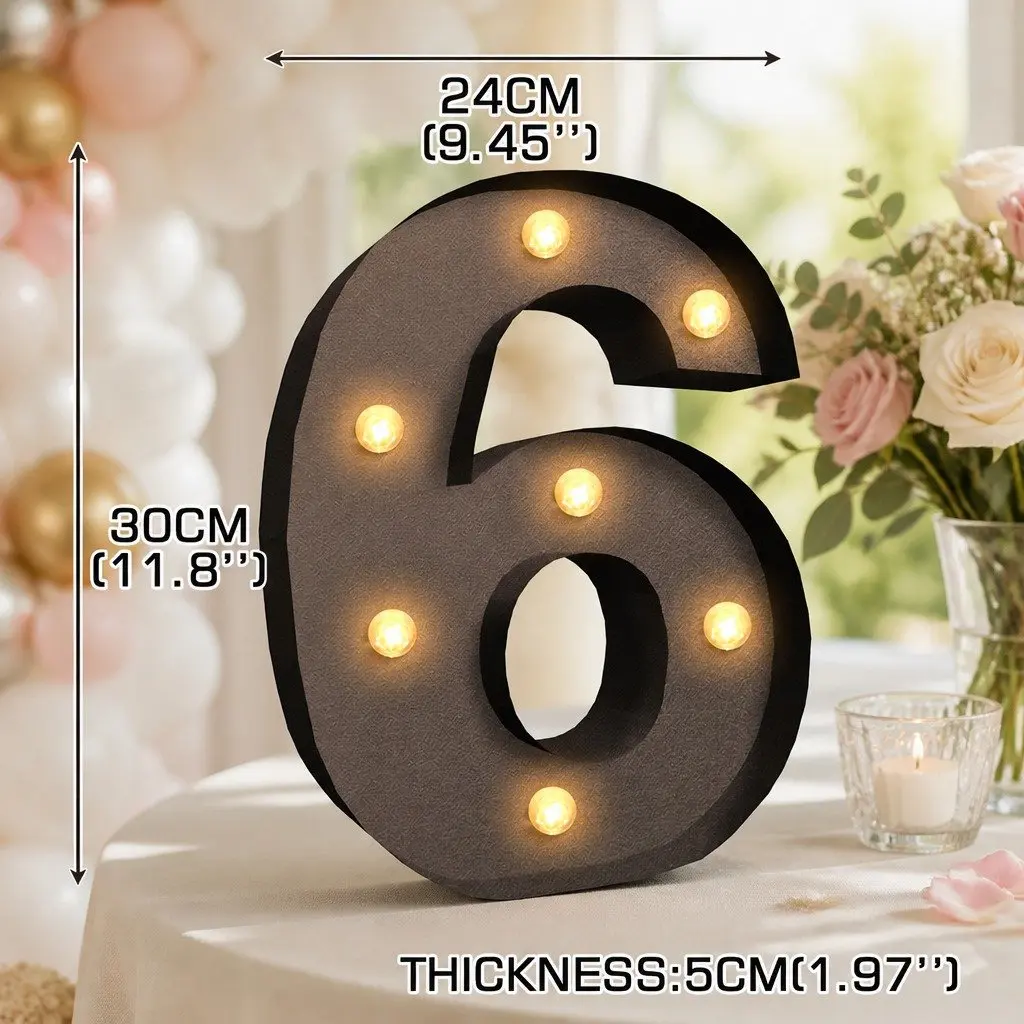 LED Metal Number Lights for Marquee Displays