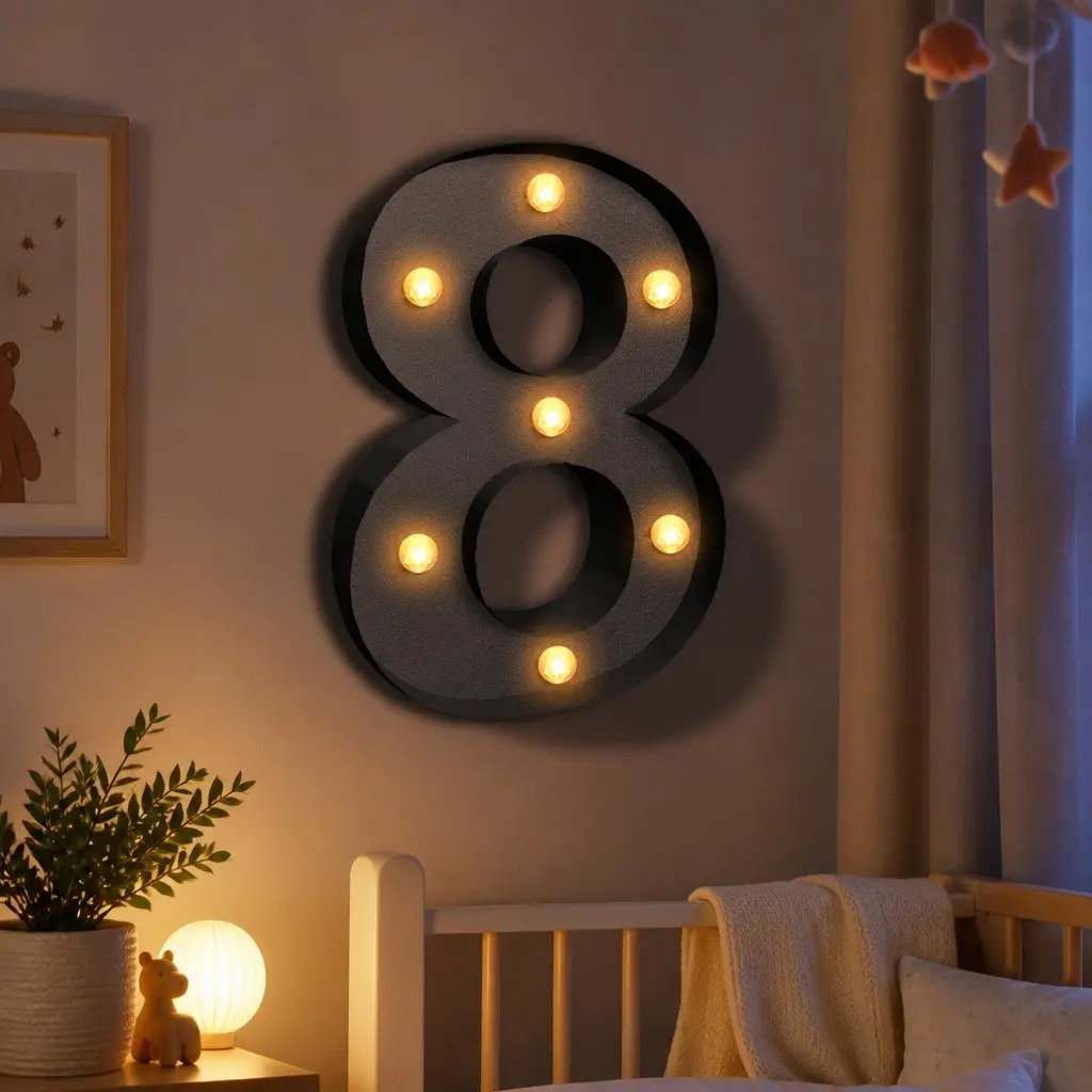 Metal LED Number Lights for Events