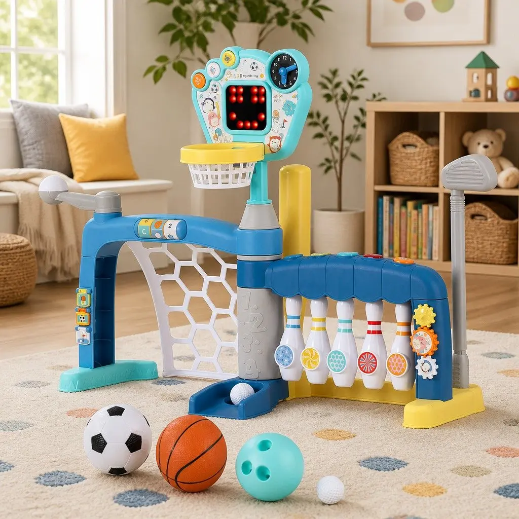 5-in-1 Kids Sports Activity Centre with Scoreboard