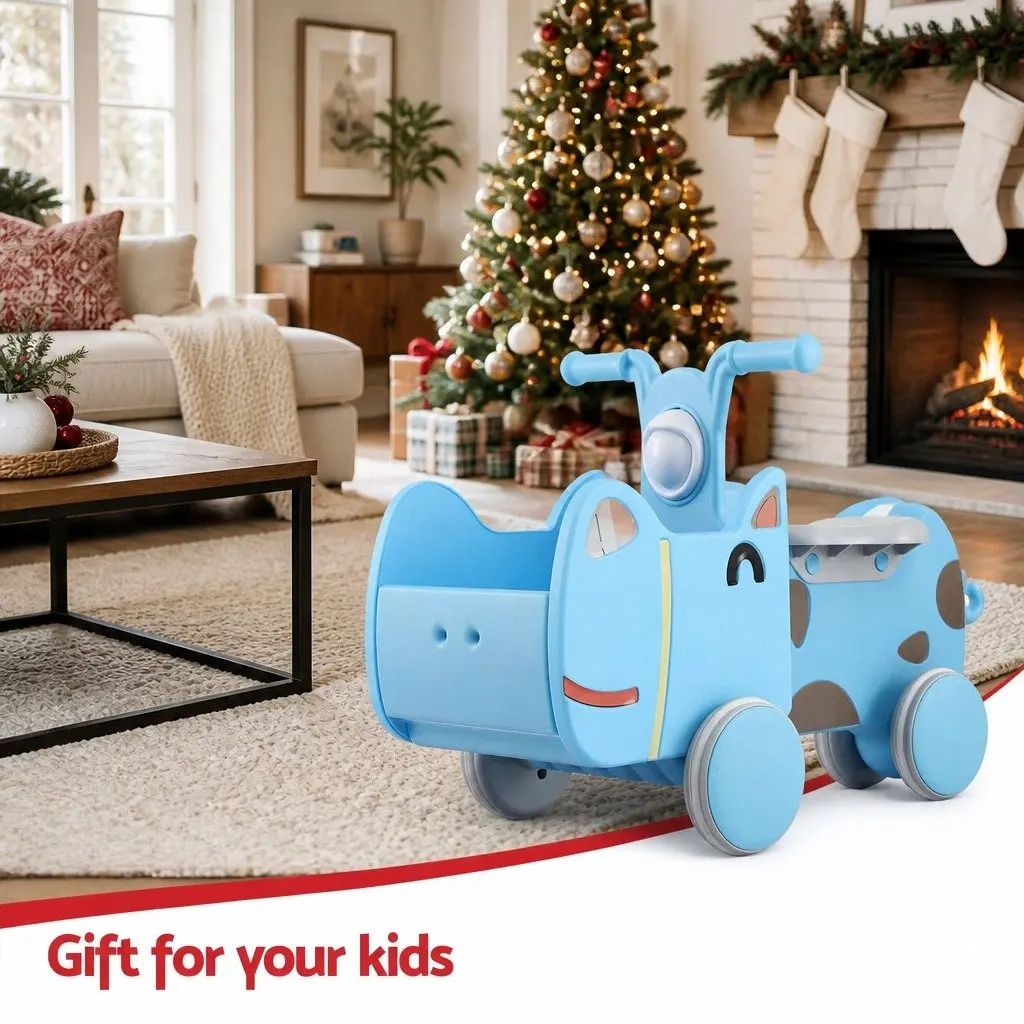 Blue Kids Ride On Push Car Toy for Toddlers