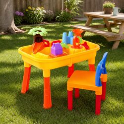 Durable Kids Sand and Water Table Play Set with Accessories