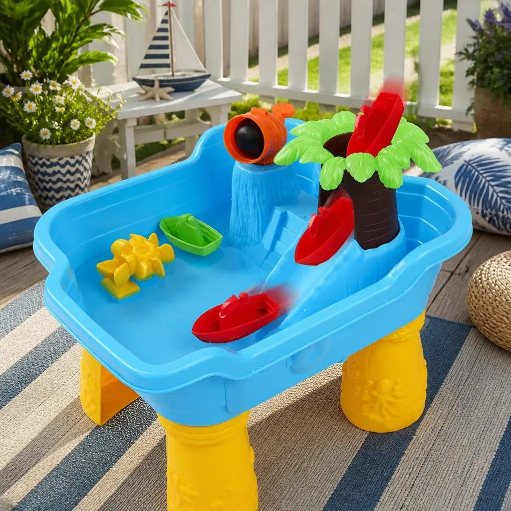 Pirate Ship Sand Water Table for Kids 3+ Years