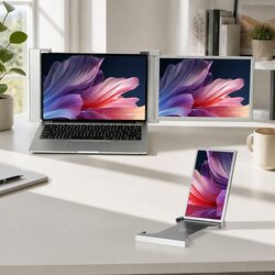 14 Inch Portable Monitor Laptop Screen Extender 1080P IPS USB-C Dual Display