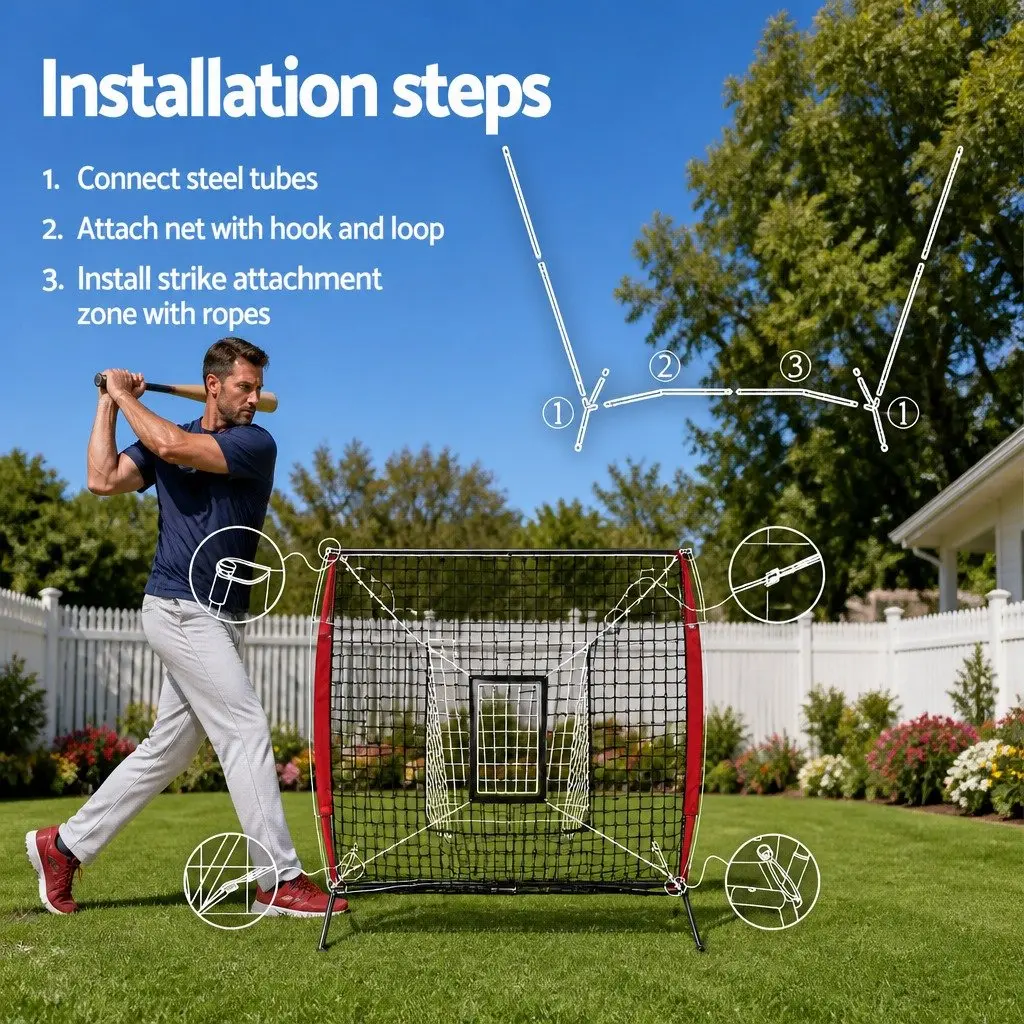 Baseball Softball Training Net with Stand