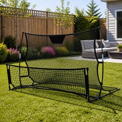 Portable Soccer Rebounder Net 2.1m Football Training Goal with Carry Bag