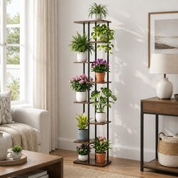 Durable 8-Tier Plant Stand for Indoor and Outdoor Use