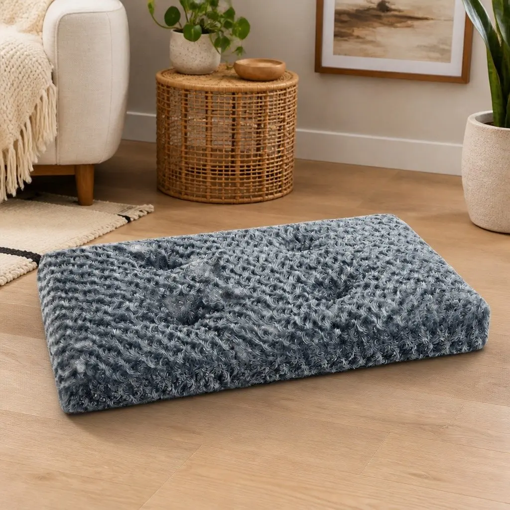 Calming Plush Dog Bed for Pets, Washable, 73cm