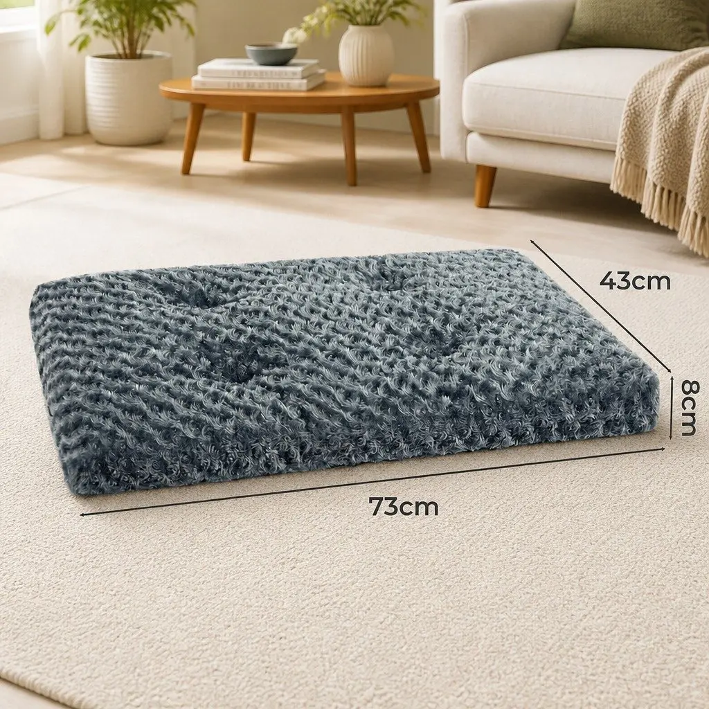 Calming Plush Dog Bed for Pets, Washable, 73cm