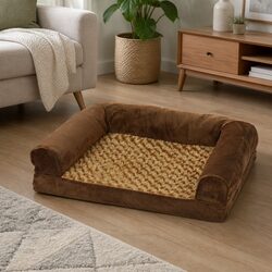 Orthopedic Memory Foam Dog Sofa Bed with Washable Cover