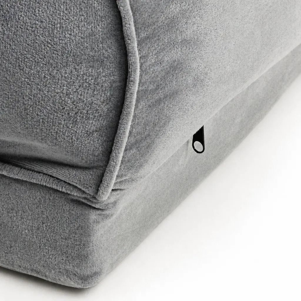 Large Grey Orthopaedic Memory Foam Pet Bed Sofa