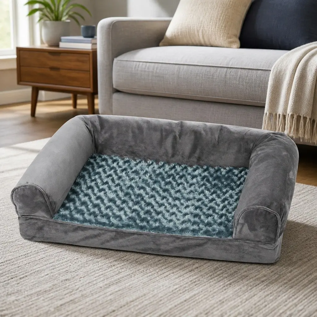 Orthopaedic Pet Bed Sofa with Memory Foam for Comfort
