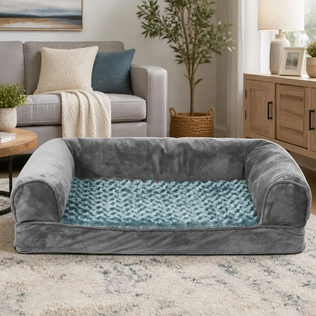 Orthopaedic Pet Bed Sofa with Memory Foam for Comfort