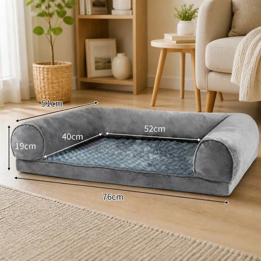 Orthopaedic Pet Bed Sofa with Memory Foam for Comfort