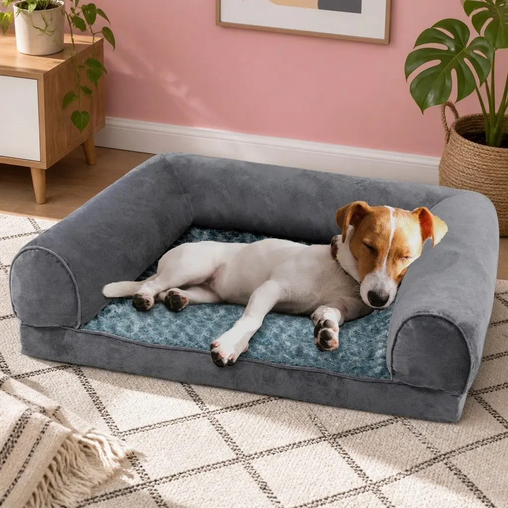 Orthopaedic Pet Bed Sofa with Memory Foam for Comfort