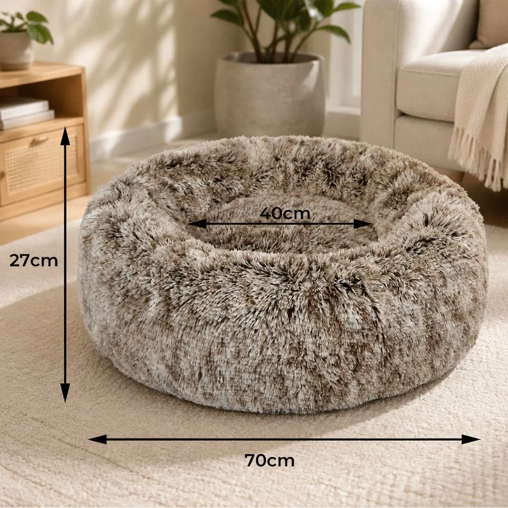 Medium Donut Shape Removable Dog Calming Bed Cover