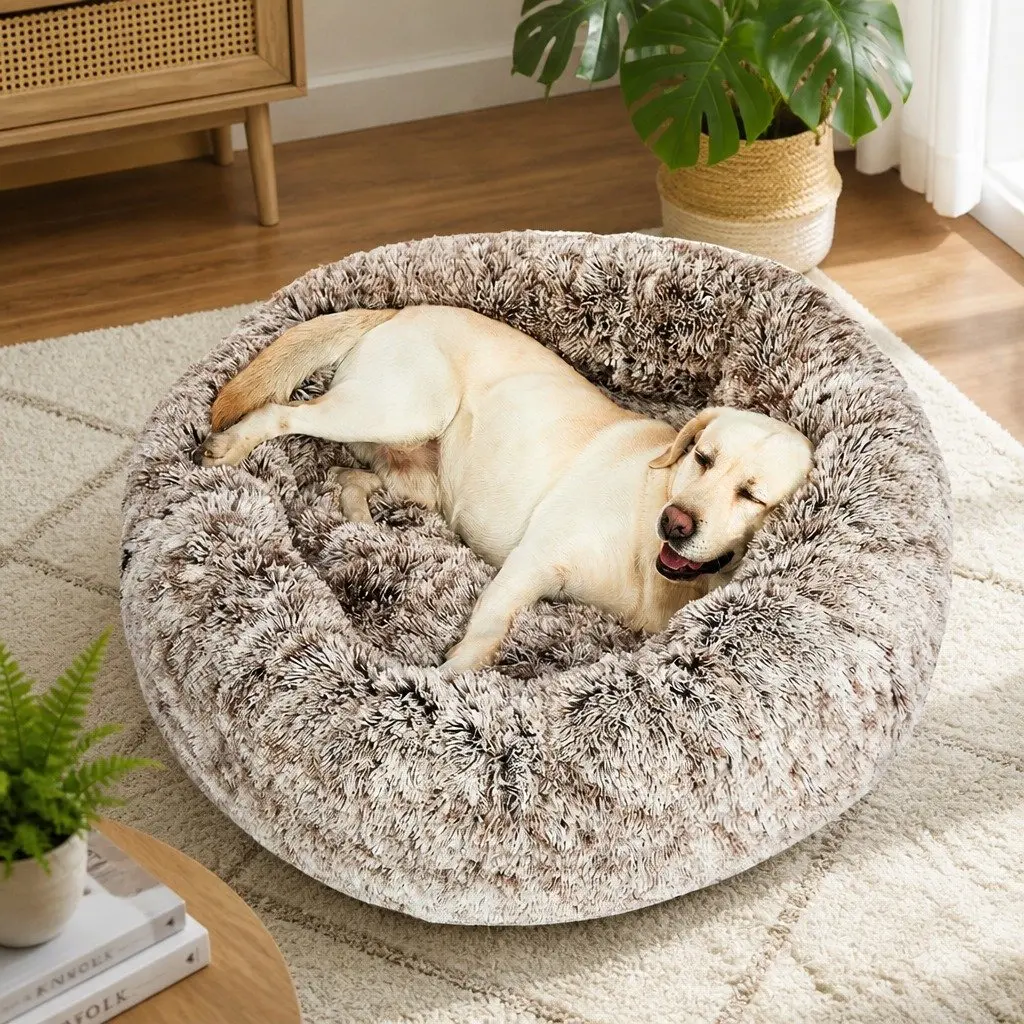 Medium Donut Shape Removable Dog Calming Bed Cover