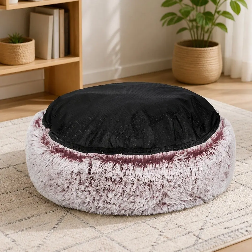 Replaceable Pet Bed Cover for XL Donut Shape