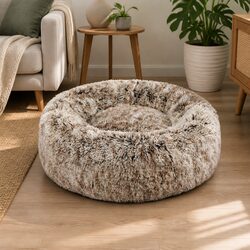 XXL Soft Warm Donut Pet Bed for Dogs and Cats