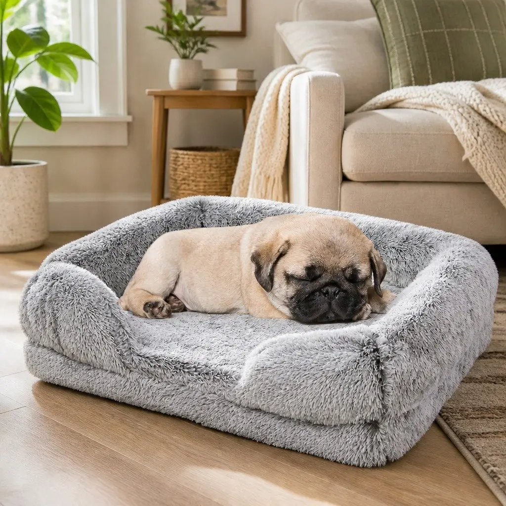 Supportive Orthopedic Dog Bed with Memory Foam