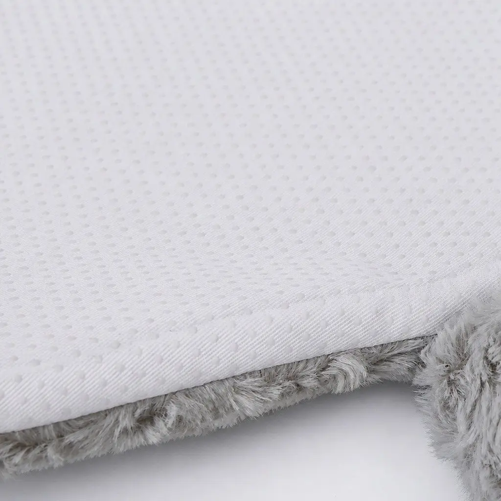 Plush Pet Bed with Squeaky Toys and Anti-Slip Base