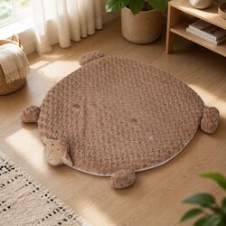 Calming Cushion Pet Bed with Squeaky Toys for Dogs and Cats