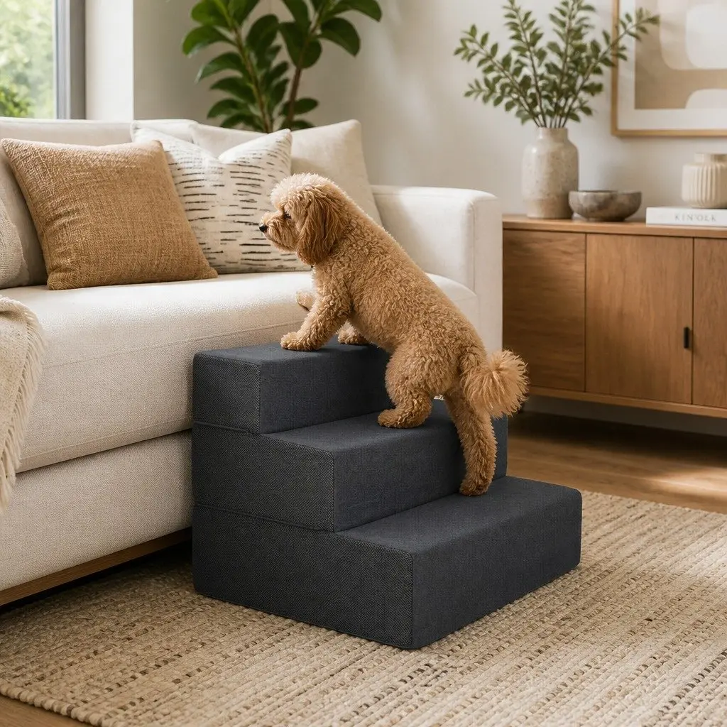 Dog Pet Stairs Ramp with Adjustable Height