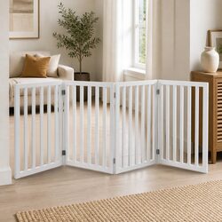 Durable Wooden Pet Gate for Indoor and Outdoor Use