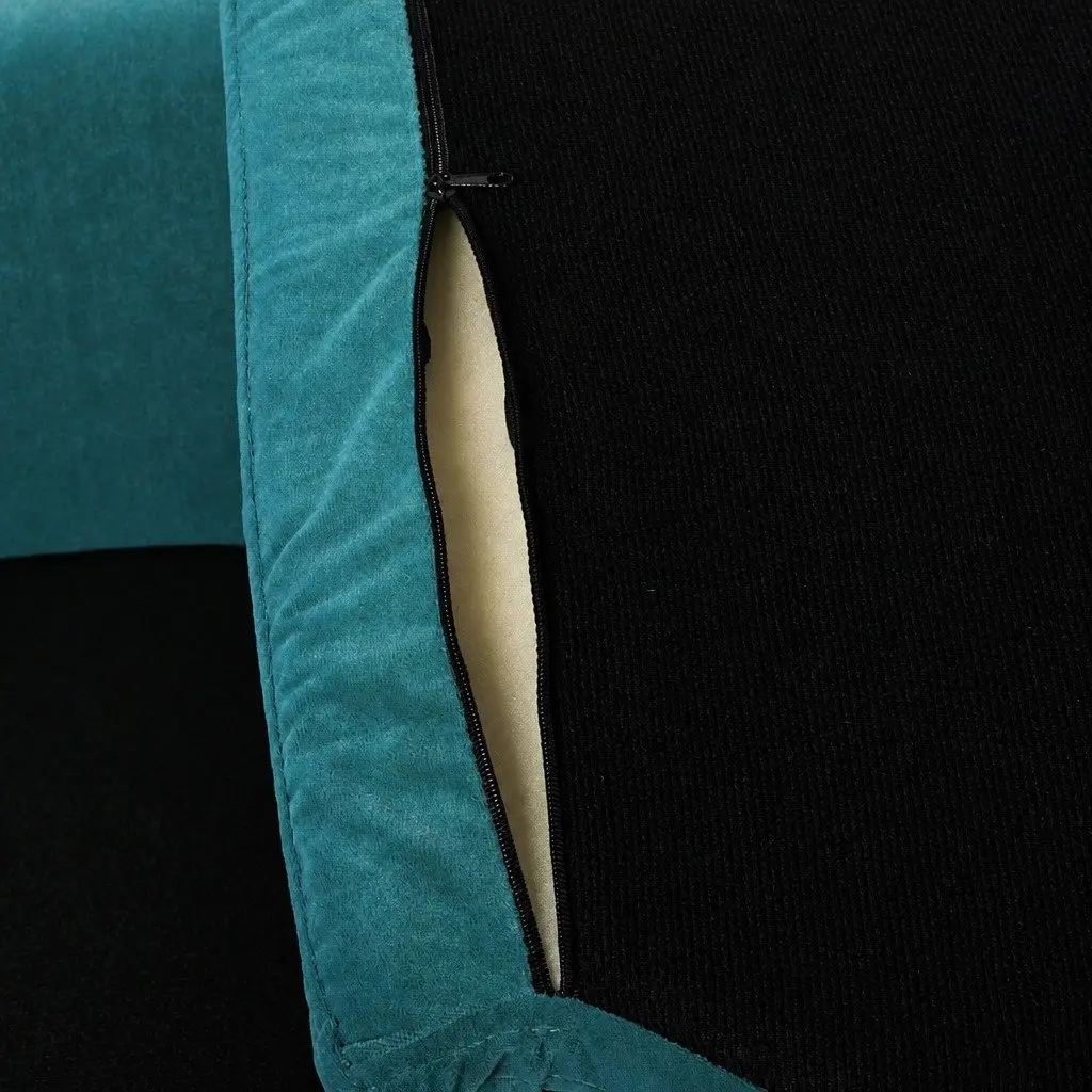 Pet Sofa Bed MDF Foam Pine Wood 63cm x 43cm x 38cm Blue