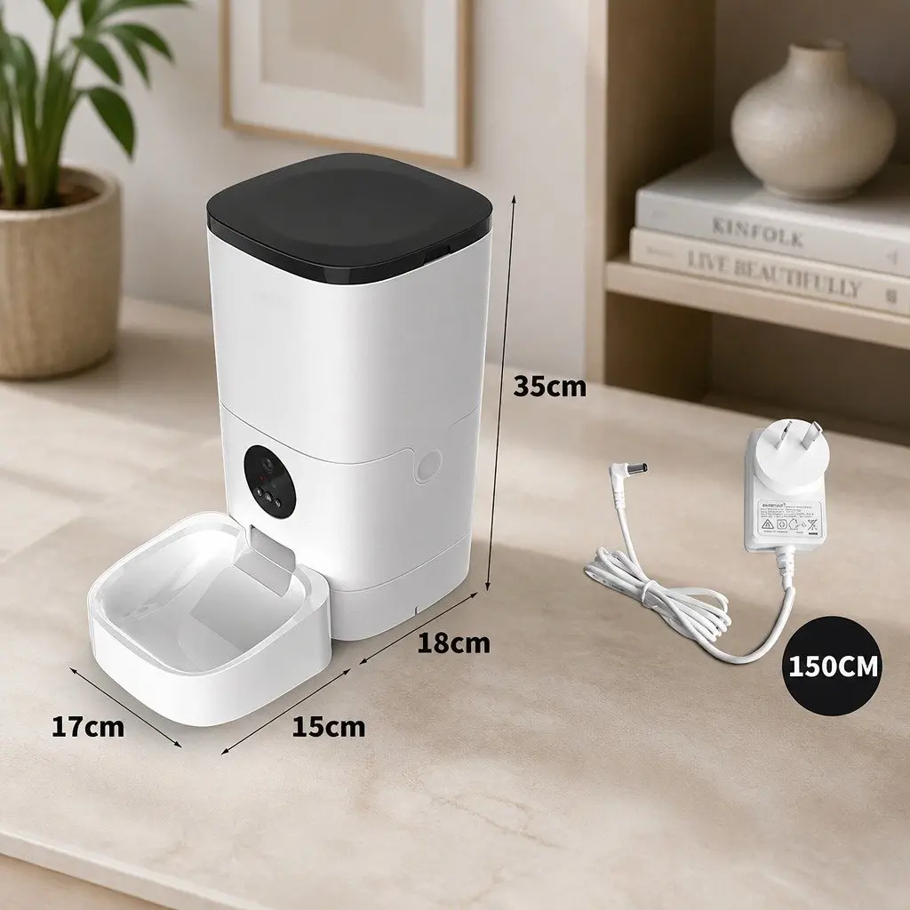 Pet Feeder 6L with HD Camera & Audio