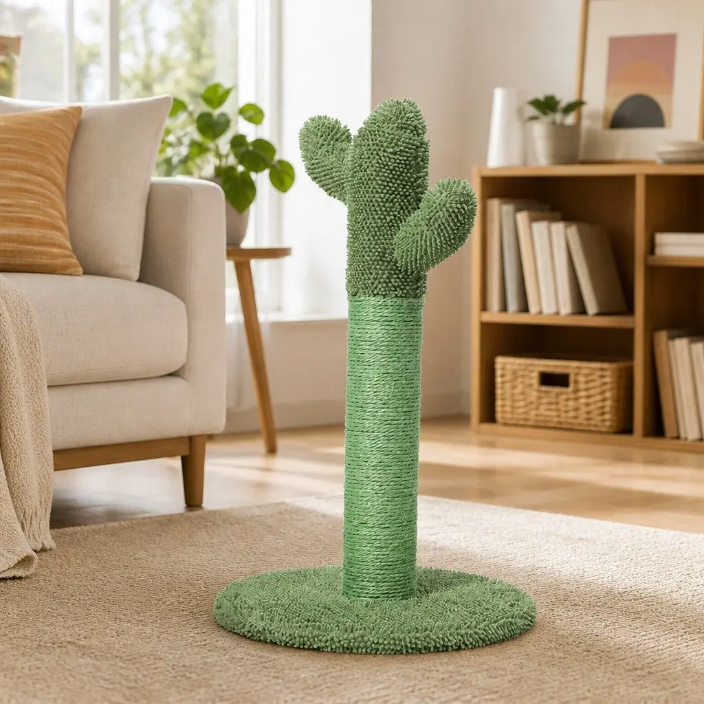 Cactus Cat Tree with Sisal Rope for Scratching
