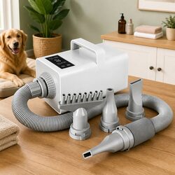 Premium Pet Hair Dryer for Dogs and Cats with Control Nozzles