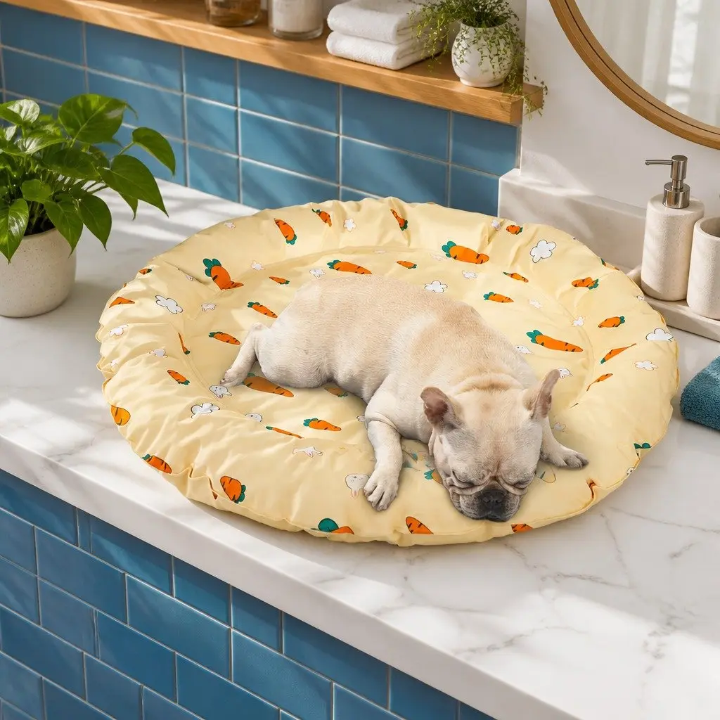 Pet Bed Cool Gel Mat PVC PP Cotton Large Lightweight Portable