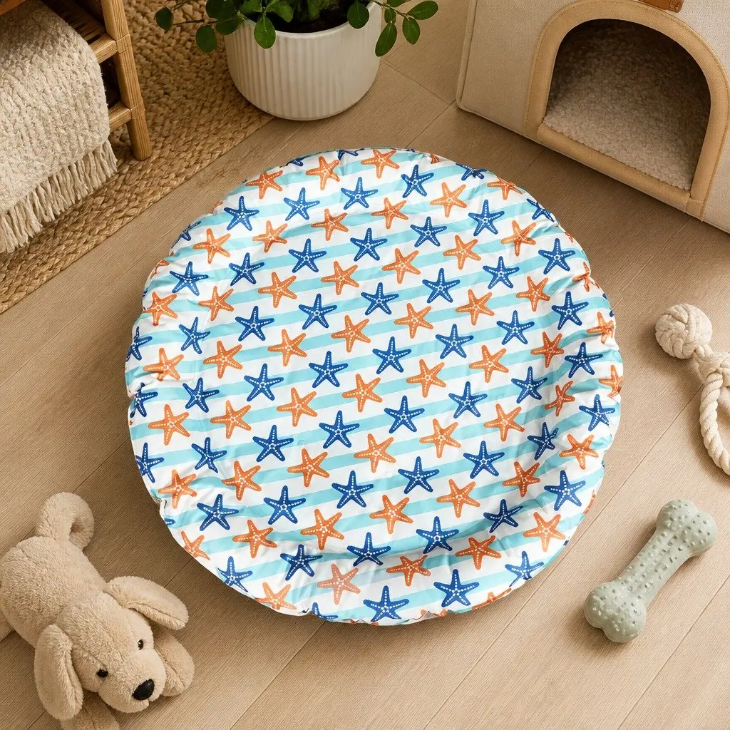 Pet Cooling Mat PVC Large Waterproof Self-Cooling Gel Pad with Bolster