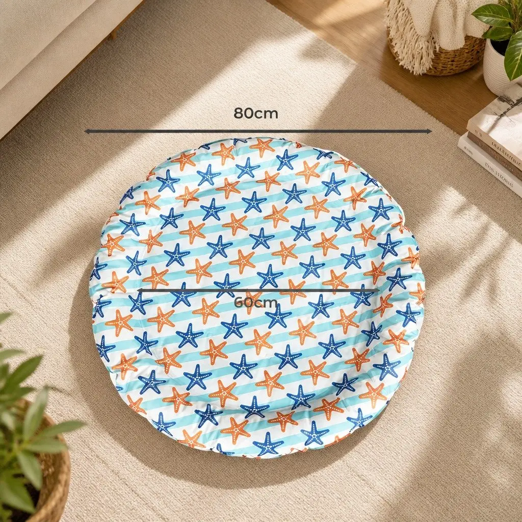 Pet Cooling Mat PVC Large Waterproof Self-Cooling Gel Pad with Bolster